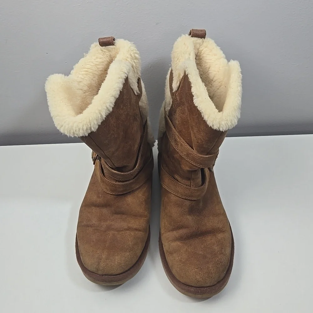UGG Australia Chestnut Boots with Outer Straps